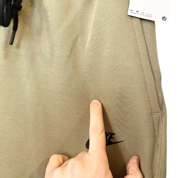 Nike Sportswear Tech Fleece Track Pants Joggers Neutral Olive Black Men's L READ - Picture 5 of 10